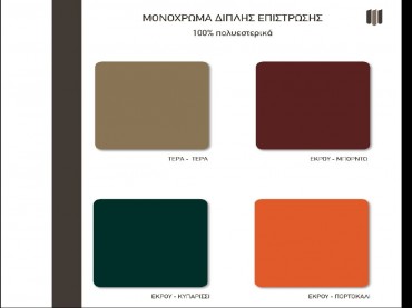 Τεντόπανα διπλής επίστρωσης